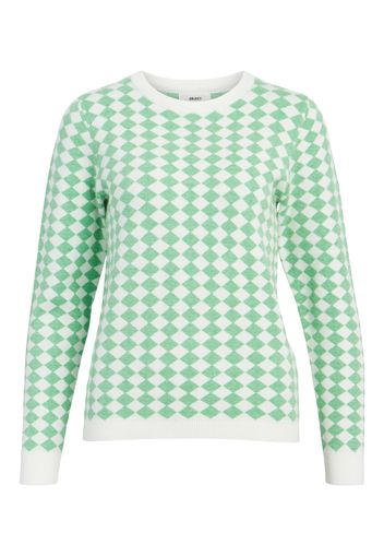 OBJECT Pullover 'Ray'  verde / bianco