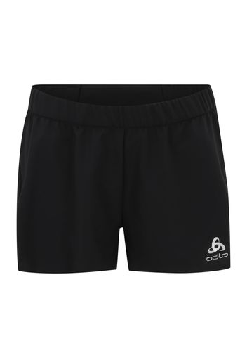 ODLO Pantaloni sportivi  nero / bianco