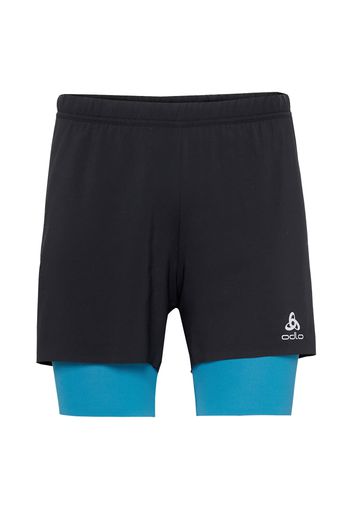 ODLO Pantaloni sportivi  blu ciano / nero