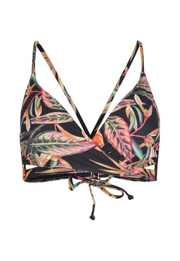 O'NEILL Top per bikini 'Baay'  verde scuro / arancione chiaro / magenta / nero