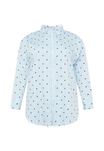 ONLY Carmakoma Camicia da donna 'Minsa'  bianco / blu / nero