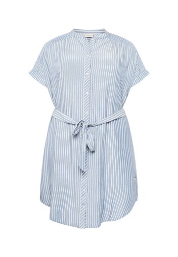 ONLY Carmakoma Abito camicia  blu chiaro / bianco