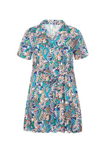 ONLY Carmakoma Abito camicia 'CARANJALI LIFE S/S DRESS AOP'  colori misti