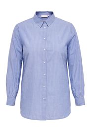 ONLY Carmakoma Camicia da donna  blu / bianco