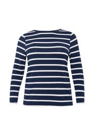 ONLY Carmakoma Maglietta 'CARELKE'  navy / bianco