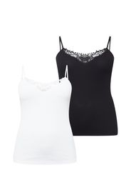 ONLY Carmakoma Top 'KIRAZ'  nero / bianco