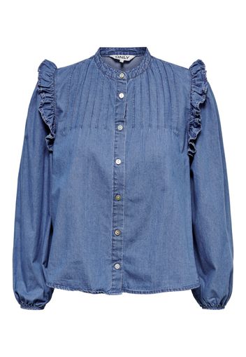 Only Petite Camicia da donna  blu