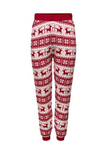 Only Petite Pantaloncini da pigiama 'XMAS COMFY SNOWFLAKE'  rosso / bianco