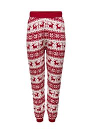 Only Petite Pantaloncini da pigiama 'XMAS COMFY SNOWFLAKE'  rosso / bianco