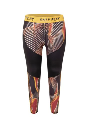 Only Play Curvy Pantaloni sportivi 'Marlin'  giallo / antracite / arancione scuro / nero