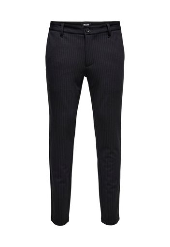 Only & Sons Pantaloni chino  nero / bianco