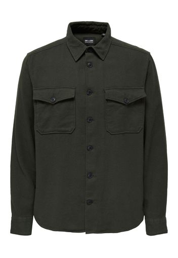 Only & Sons Camicia 'MILO'  verde scuro