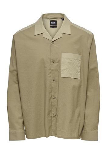 Only & Sons Camicia 'Dennis'  grigio chiaro / écru / beige