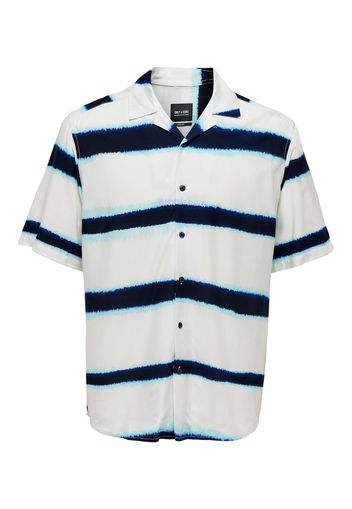 Only & Sons Camicia 'BOYD'  bianco / blu / marino