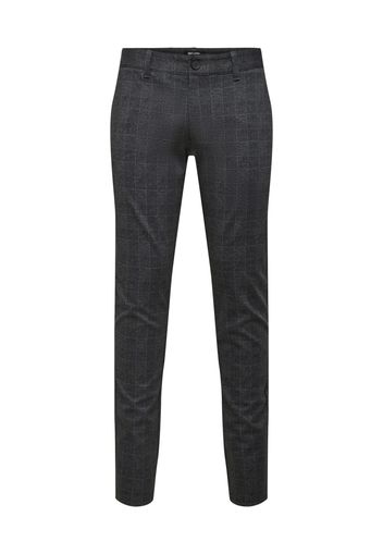 Only & Sons Pantaloni chino 'MARK'  nero sfumato / grigio chiaro