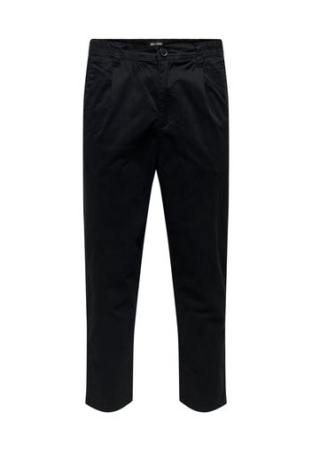 Only & Sons Pantaloni con pieghe 'CAM'  nero