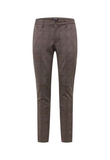 Only & Sons Pantaloni chino 'Mark'  marrone sfumato / bianco