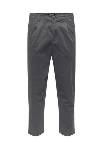 Only & Sons Pantaloni con pieghe 'CAM'  grigio scuro