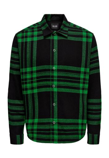 Only & Sons Camicia  verde / nero