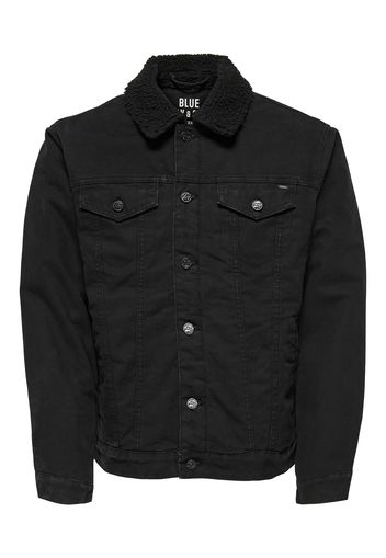 Only & Sons Giacca di mezza stagione 'LOUIS'  nero denim