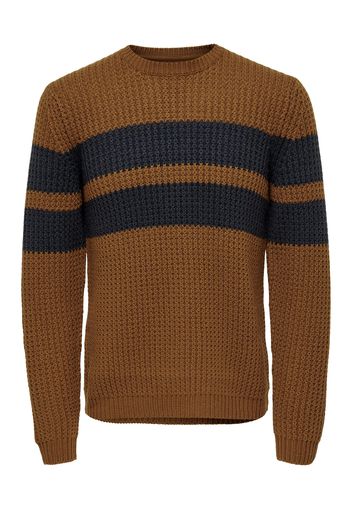 Only & Sons Pullover 'SAZLO'  marrone / nero