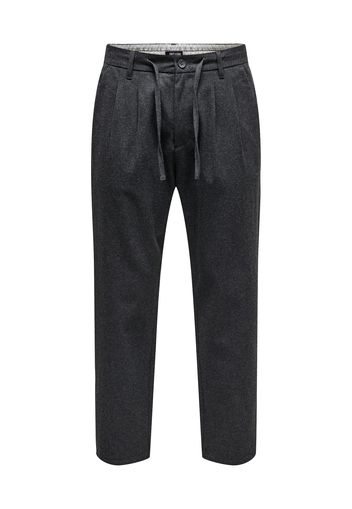 Only & Sons Pantaloni con pieghe 'DEW-PAX'  grafite