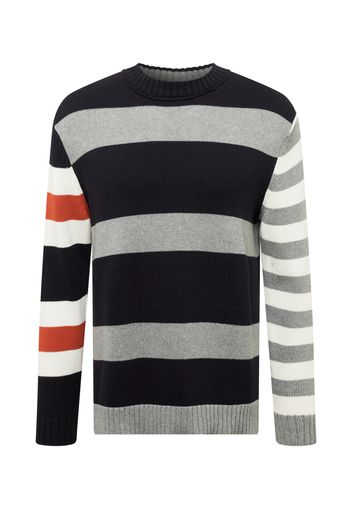 Only & Sons Pullover 'PATRICK'  marino / grigio sfumato / rosso / bianco