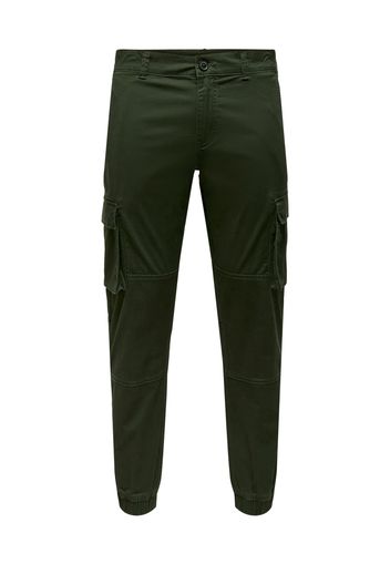 Only & Sons Pantaloni cargo  verde scuro