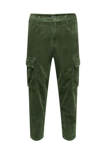 Only & Sons Pantaloni cargo 'DEW'  verde scuro