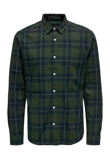 Only & Sons Camicia 'ARI'  blu scuro / verde scuro