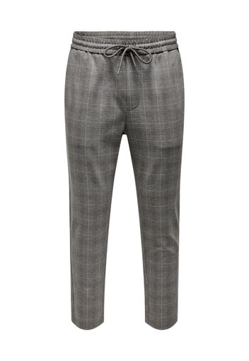 Only & Sons Pantaloni 'LINUS'  grigio / bianco