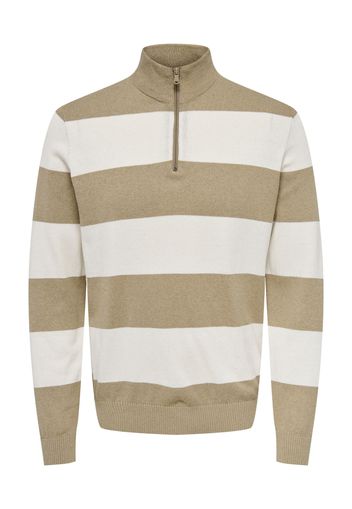 Only & Sons Pullover 'Rex'  écru / beige scuro