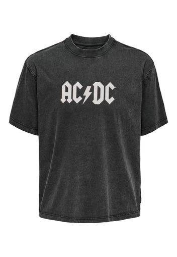 Only & Sons Maglietta 'ACDC'  nero / bianco