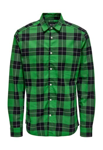 Only & Sons Camicia  verde / nero