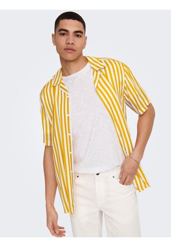 Only & Sons Camicia  giallo / bianco