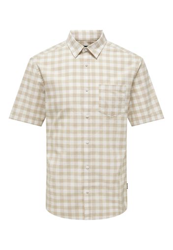 Only & Sons Camicia 'Alvaro'  beige / offwhite