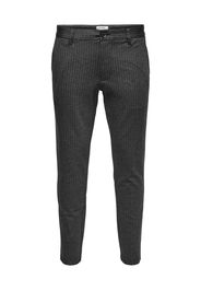 Only & Sons Pantaloni chino 'MARK'  grigio / bianco