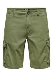 Only & Sons Pantaloni cargo 'Mike'  verde