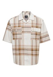 Only & Sons Camicia 'BRIGGS'  bianco / marrone