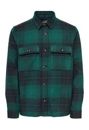 Only & Sons Camicia 'BAZ'  verde / verde scuro