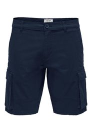 Only & Sons Pantaloni cargo 'Cam Stage'  marino