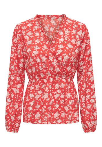 Only Tall Camicia da donna 'ROSITTA '  rosso / bianco