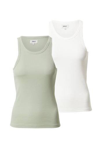 ONLY Top 'LINDSAY'  bianco / verde pastello