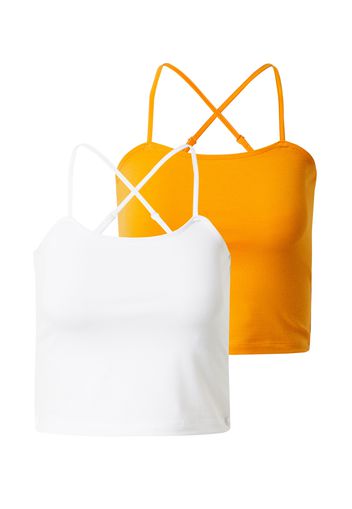 ONLY Top 'CAROLA'  bianco / arancione