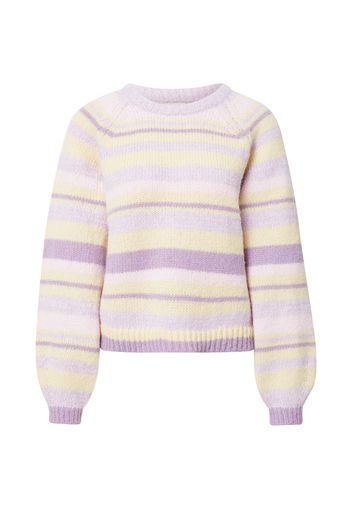 ONLY Pullover 'ABBY'  giallo chiaro / lavanda / lilla pastello