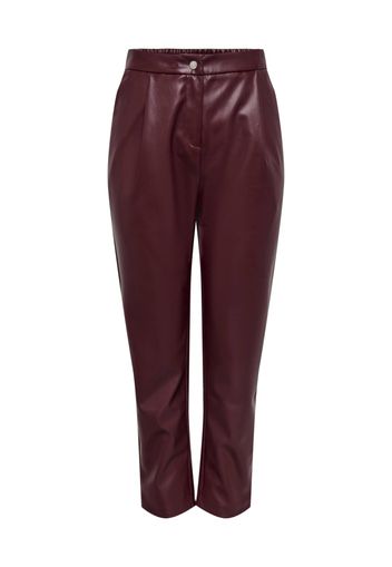 ONLY Pantaloni con pieghe 'LINA'  rosso vino