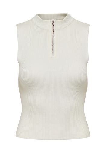 ONLY Top in maglia 'Emmy'  bianco naturale