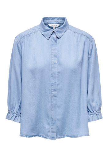 ONLY Camicia da donna 'Camden'  blu chiaro / bianco