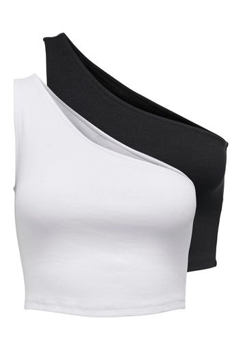 ONLY Top 'NULAN'  nero / bianco