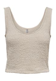 ONLY Top in maglia 'Fluffy'  greige